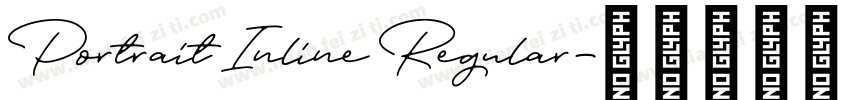 Portrait Inline Regular字体转换